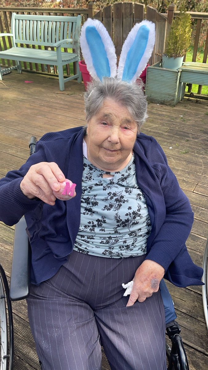 Residents enjoyed painting there eggs on Sunday 🐣🐣🐣