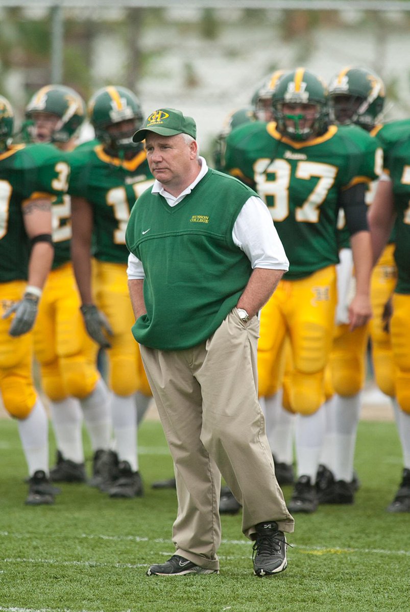 Today is a big day in the Husson football program! Not only is it giving day, it is Coach Gabby Prices birthday! Happy birthday Coach Price! The original Husson Guy! Nobody has given more to Husson Football than Coach Price. 🏈🦅 #HussonGuys