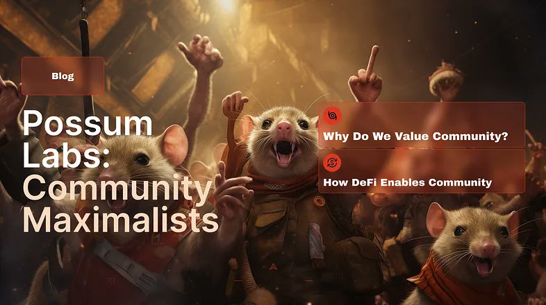 🎯 Community-centric DeFi = Positive Sum DeFi Possum Labs was founded with a vision to establish a value-additive system that is net positive for DeFi. And for each of the people using the system. Read more about our community-driven approach in this week's blog.