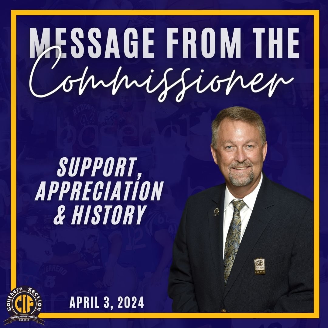 ✉️ 4/3/24 MESSAGE FROM THE COMMISSIONER🚨 Support, Appreciation & History 🔗 Head to the link in our bio to read the full message! #CIFSS