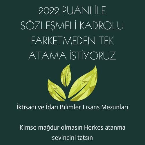 <a href="/ibrahimyumakli/">İbrahim Yumaklı</a> <a href="/tkdkonline/">TKDK</a> Sayısı 1 milyondan fazla olan ve 4 yıl nitelikli eğitim almış İktisadi ve İdari Bilimler Fakültesi Lisans mezunları
- Mülakatsız, 
- 35 yaş şartı olmadan, 
- İlk defa atanma şartıyla,
kadro müjdesi bekliyor. Bu bizim hakkımız