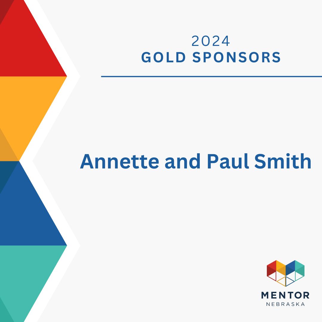 Today, we're thrilled to shine a spotlight on our Gold Sponsors — Annette and Paul Smith. Your dedication to mentoring in Nebraska is truly remarkable and deeply appreciated! 🎉 Learn more about the Excellence in Mentoring Awards: mentornebraska.org/eim-awards/ #MENTORNebraska