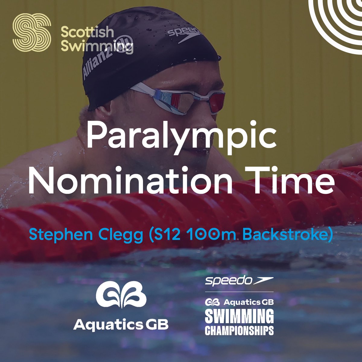 🚨 Paralympic Nomination Time! Stephen Clegg (@UofESwimming) secures a time under the Paris nomination standard (1:00.83) on his way to MC Gold! 🏆 Well done Stephen! 🇫🇷