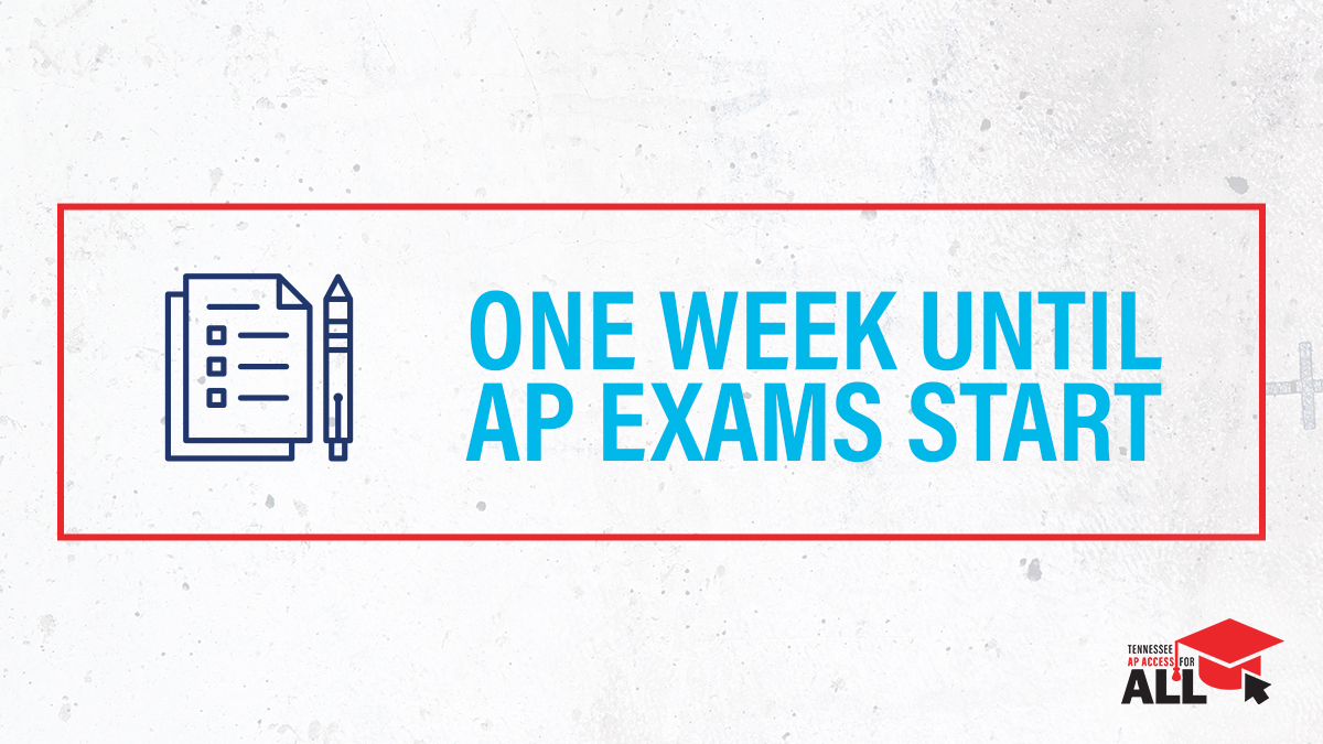 ONE WEEK UNTIL AP EXAMS! Are you ready? Watch all AP Exam reviews here: tnapaccessforall.org/ap-exam-review…