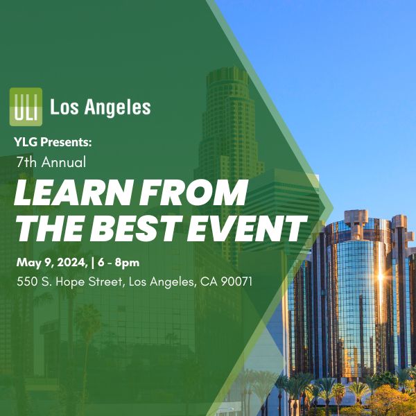 Join #YLG for the 7th annual ‘Learn from the Best’ event, featuring an all-star #mentor lineup! The premise is simple: Put #earlycareer professionals and top real estate experts into small format #speedmentoring groups! Learn more: on.uli.org/XRuo50R7SBe #ULI #LA #Networking