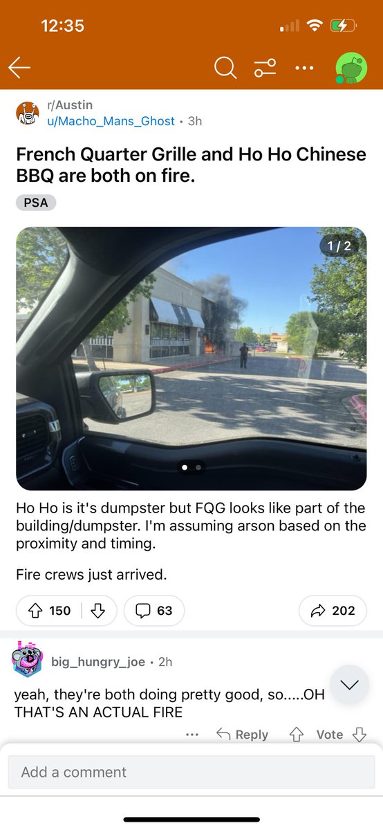 This post was brought up on Reddit yesterday. A fire at two popular Austin restaurants. Well, AFD confirms to me a man by the name of Richard Dale Price is the person of interest in this arson case and could be connected to 7 total fires in 24 hours. More at 10 on <a href="/KVUE/">KVUE News</a>