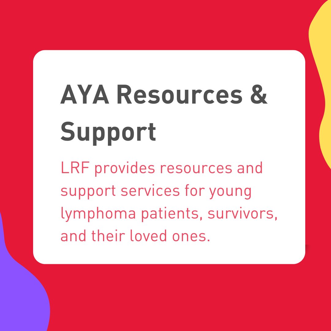 From fertility and financial concerns to survivorship & beyond, young adult patients face unique challenges. LRF offers resources & support to help young patients, survivors, & their loved ones at any point on their lymphoma journey: lymphoma.org/understanding-… #ayacancer #ayaweek