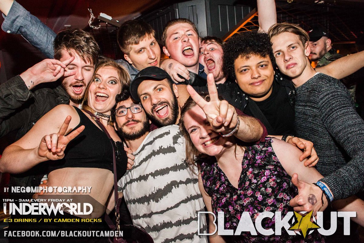 CAMDEN TOWN 🔥 @BlackoutCamden takes over @TheUnderworld this Friday night until 3am, and FINAL tickets are on sale NOW 🎟👉 link.dice.fm/Pee19c9da034 The best alt-rock bangers kicking off 11pm 🔊 Grab your mates, grab your tickets, see you on the dancefloor 🤘