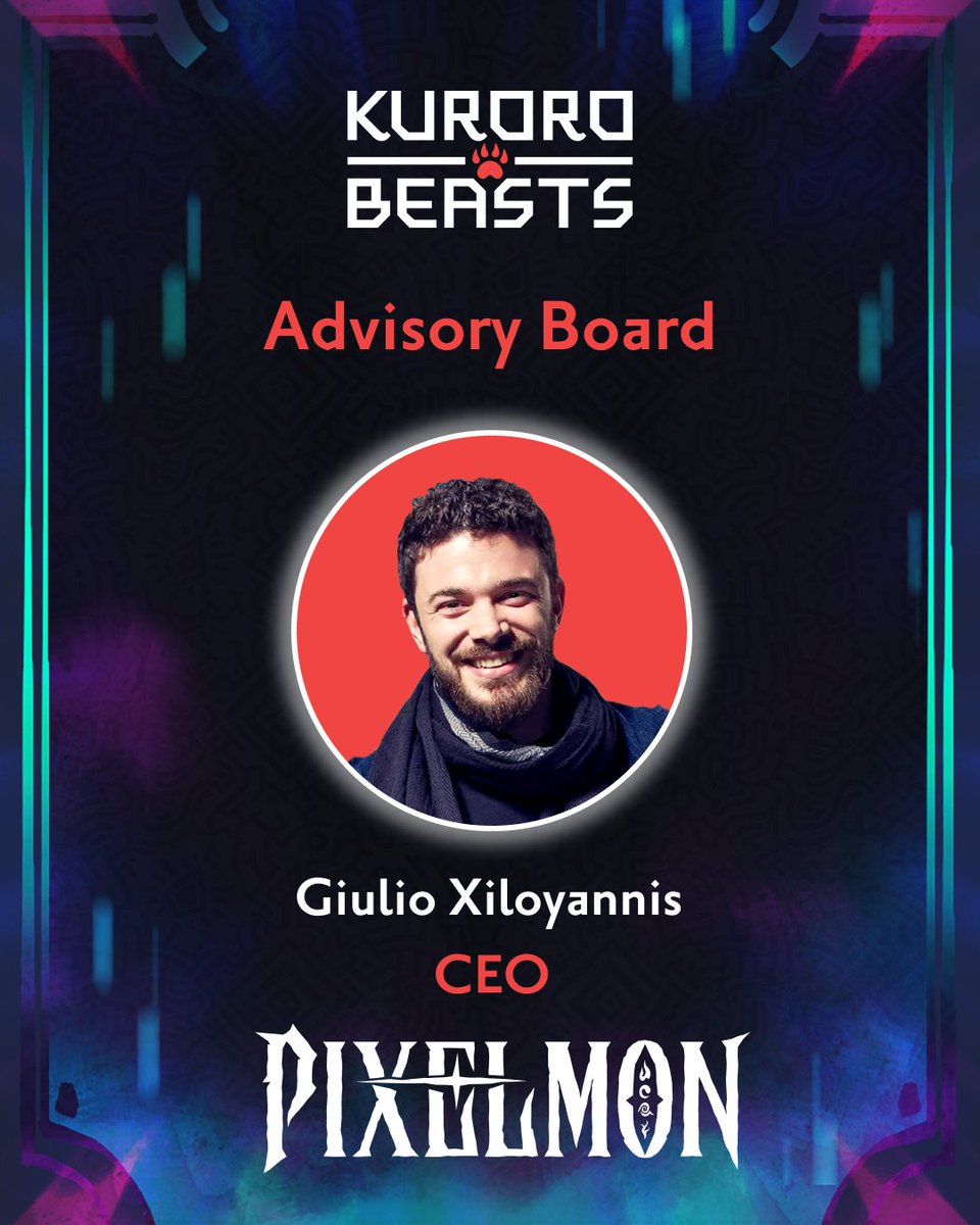 Kuroro Beasts (@kurorobeast) on Twitter photo We are excited to introduce our first Advisor, Giulio Xiloyannis, <a href="/Pixelmon/">Pixelmon 🔺</a>'s CEO
Giulio is also the co-founder of <a href="/Liquidxstudio/">LiquidX Studio</a>, <a href="/monprotocol/">MON Protocol 🐉 $MON</a>, and @zalora. He brings valuable expertise and strategic advice as a seasoned web2 and now web3 founder
Welcome <a href="/GiulioXdotEth/">GiulioX🐉 $MON🔺</a>! We are excited to introduce our first Advisor, Giulio Xiloyannis, <a href="/Pixelmon/">Pixelmon 🔺</a>'s CEO
Giulio is also the co-founder of <a href="/Liquidxstudio/">LiquidX Studio</a>, <a href="/monprotocol/">MON Protocol 🐉 $MON</a>, and @zalora. He brings valuable expertise and strategic advice as a seasoned web2 and now web3 founder
Welcome <a href="/GiulioXdotEth/">GiulioX🐉 $MON🔺</a>!