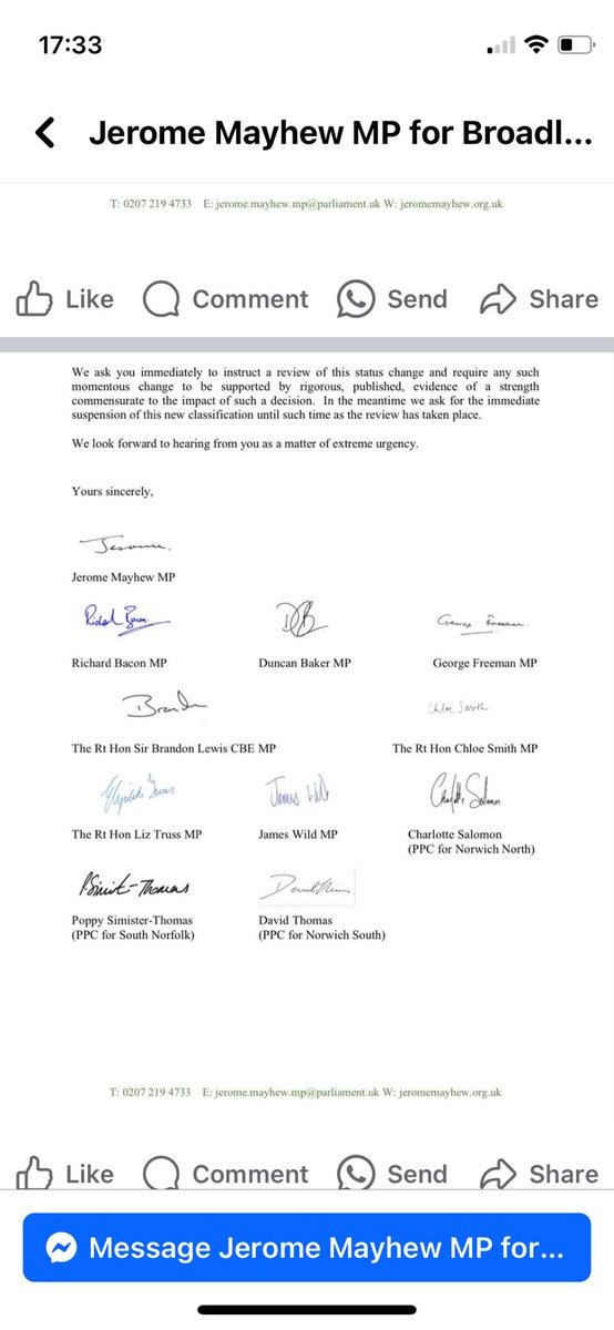 🚨Norfolk MPs write to Steve Barclay to change bat advice &override @NaturalEngland ecologists This is an attack on: ❌science ❌species protection ❌independence of civil servants ❌those civil servants Repost if you agree that MPs should not be doing this👇 @MPWatchNetwork