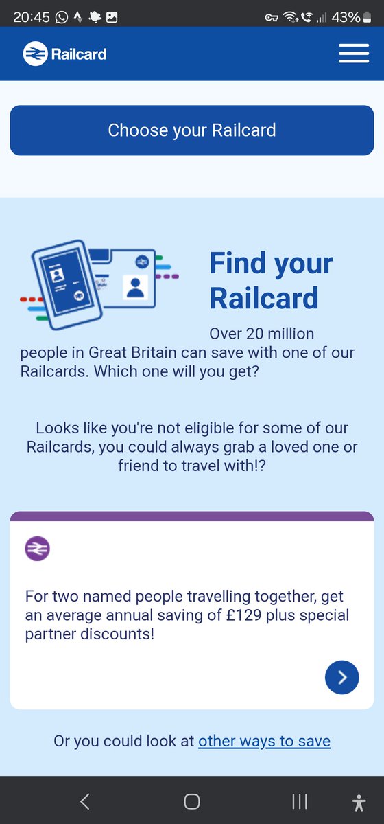 A Railcard for everyone? 🤔 So where's the one for people travelling alone in their 30s & 40s?