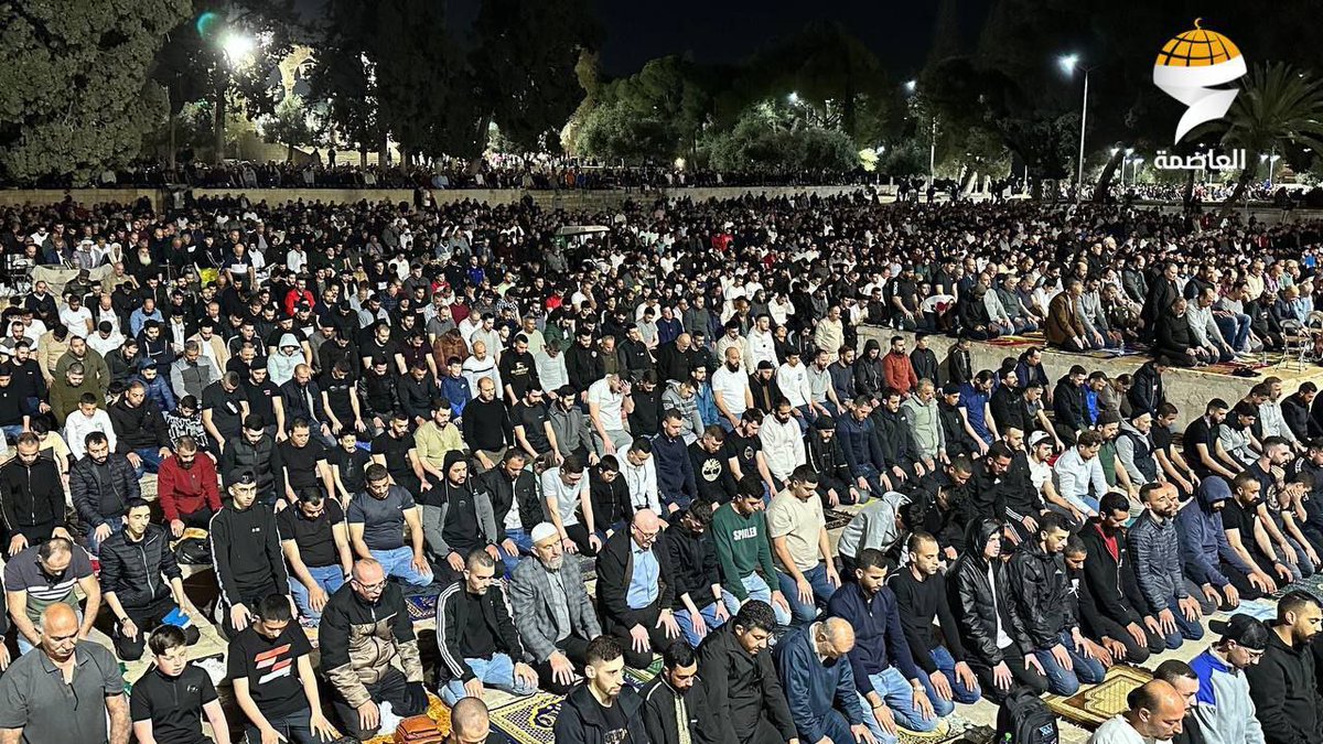 Photos from the Isha and Tarawih prayers in the blessed Al-Aqsa Mosque. 🇵🇸  Subhan Allah, the turnout is increasing by the day. 

#Alaqsa #Gaza_Genocide #Tarawih #WhatsApp #Taiwan #whatsappdown #earthquake #instagramdown #WorldAutismAwarenessDay