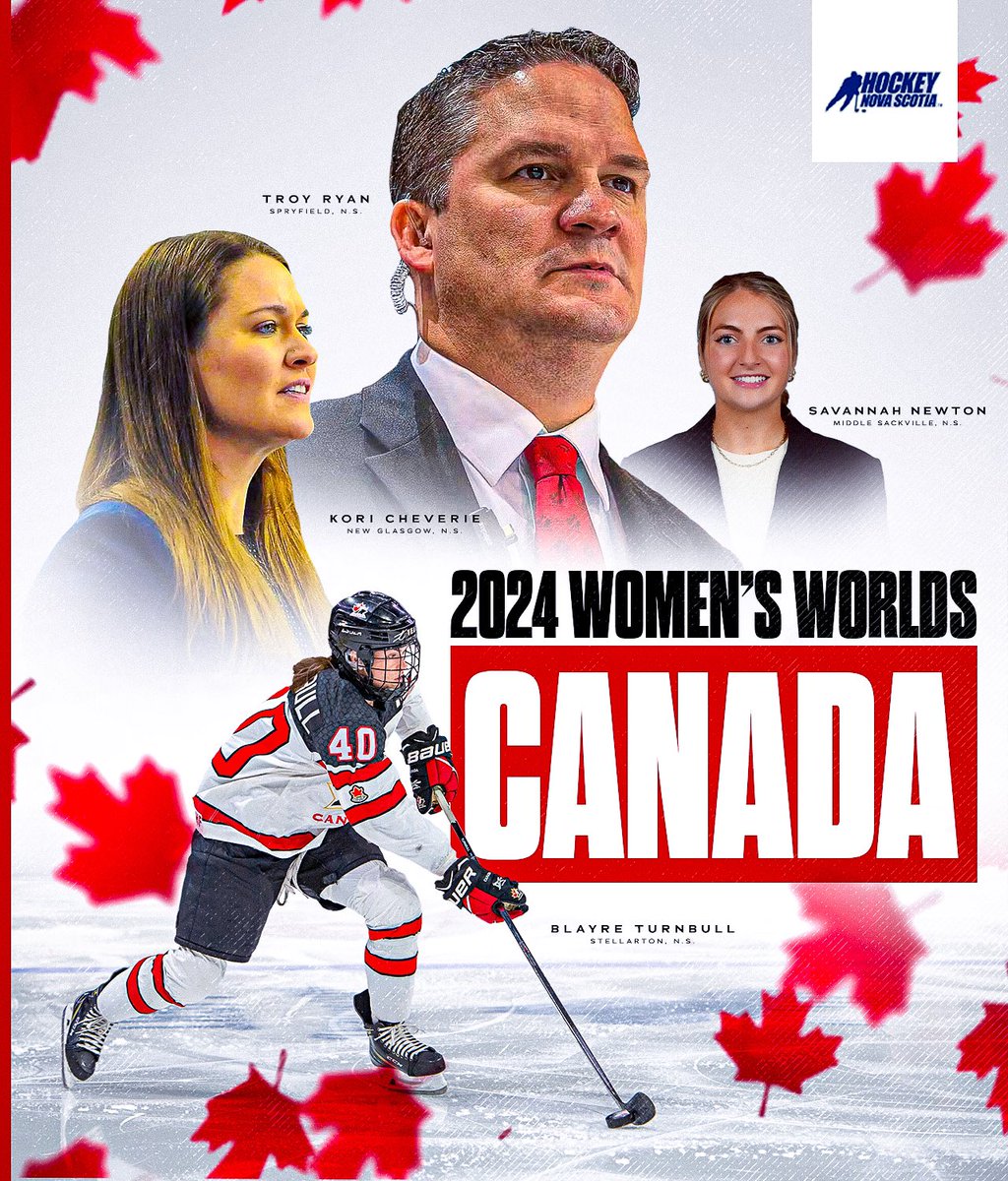 REPRESENTING AT WORLDS 🌎🏒 Team Canada hits the ice this week at the 2024 IIHF Women’s World Championship which runs from April 3-14 in Utica, N.Y. 🇨🇦 Stellarton's Blayre Turnbull will lead the way for the national team on the ice, while Spryfield's Troy Ryan and New Glasgow's…