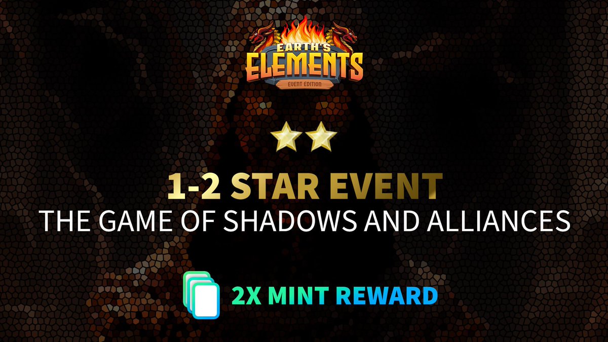 New Event Alert! Tomorrow unveils the 'Game of Shadows & Alliances'. Prepare to explore Mythica's ancient realms, where alliances are as shadowy as the conflicts they navigate. Immerse in a tale of intrigue & grab your mint reward. #IOTA #GameFi #NFT #FreeMint #TCG