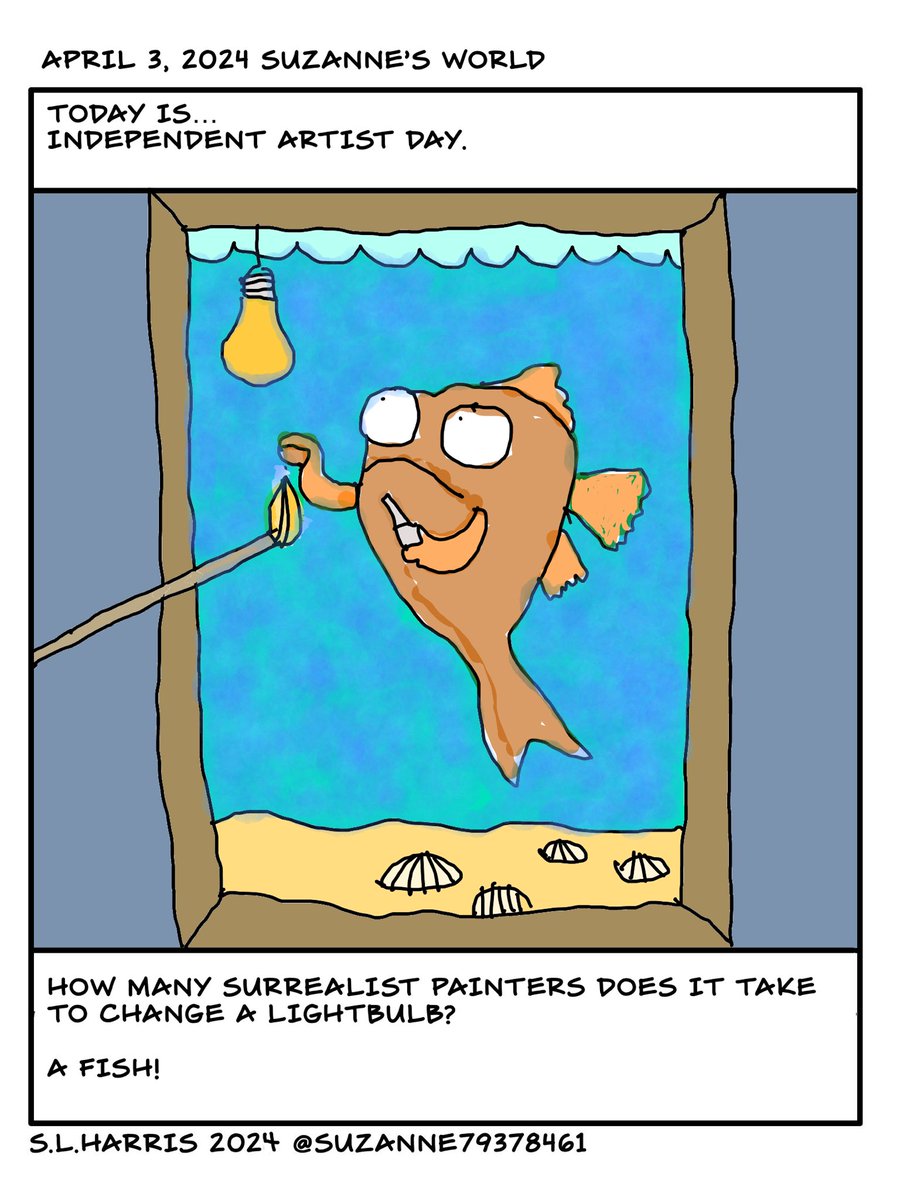 Suzanne79378461's tweet image. #IndependentArtistDay #Fish #Lightbulb