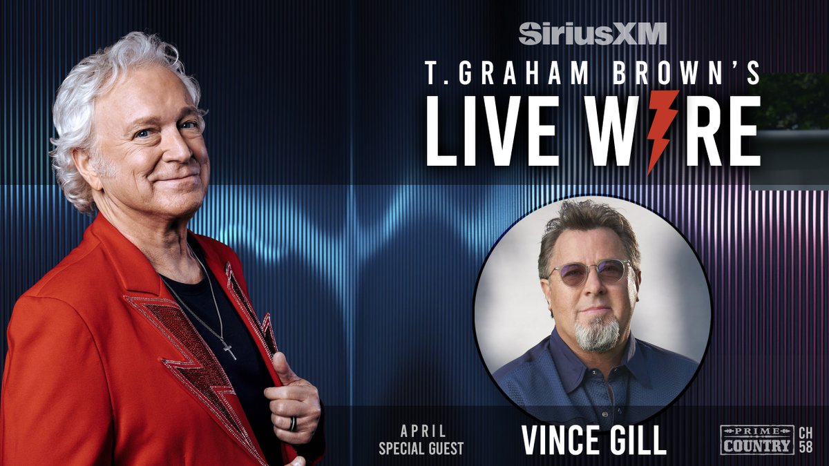 Hey friends and neighbors, It’s time for LIVE WIRE SiriusXM Prime Country Channel 58. The April episode starts tonight at 10/9c PM. It’s featuring an interview with Grand Ole Opry and Country Music Hall of Fame member, Vince Gill and was recorded live at the new SiriusXM studios.