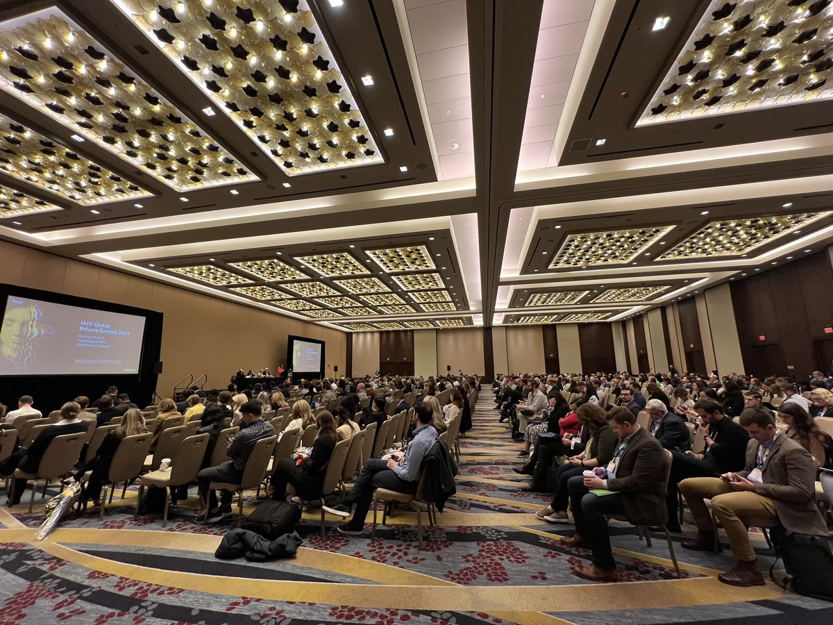 Packed house to hear @JulieSBrill (@Microsoft), Ulrich Kelber (BfDI), @guidoscorza (@GPDP_IT), Anu Talus (@EU_EDPB) + Bertrand du Marais (@CNIL) discuss privacy authorities’ top priorities and shifting regulatory focus, the DPA role with AI Governance how orgs can adapt #GPS24