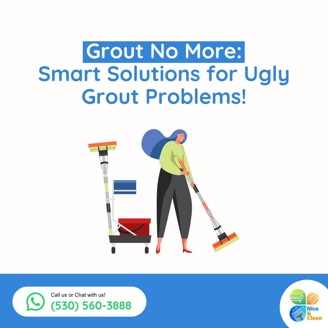 No matter the tile and grout issue, we've got the solution! 💪

#niceandclean #TileAndGroutCleaning #InnovativeSolution 
.
Call us or Chat with us on Whatsapp: (530) 560-3888 | (415) 941-8921  
Visit: niceandcleans.com