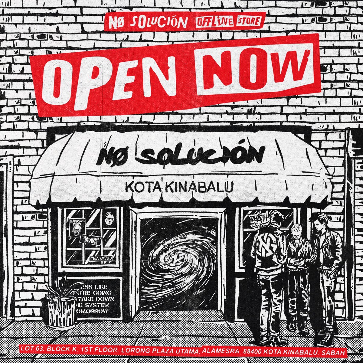 Hasil titik peluh selama ini finally dapat jugak bukak space kecil kecilan for my art merch &amp; my smol brand <a href="/no_solucion/">NØ SOLUCIÓN</a> . Mana yang ada di KK tu mari singgah melawat, kita ada release new merch for you 🙏🏻😁