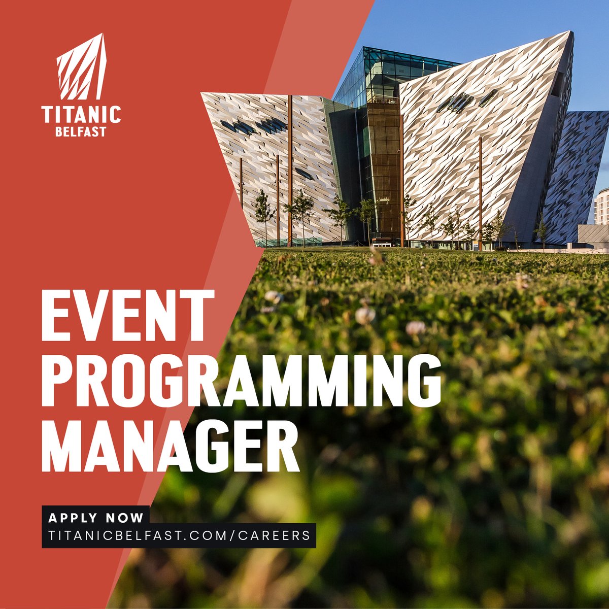 Titanic Belfast is hiring for: ⚓Marketing and Communications Manager. ⚓Event Programming Manager. Be part of our fast-paced team during this exciting year following the multi-million-pound refreshment to the Titanic Experience! Apply today👉 titanicbelfast.com/careers