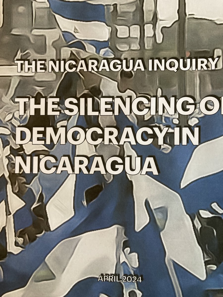 Nicaragua Report “The Silencing Of Democracy in Nicaragua” – Published Today - Speakers at the launch included @BiancaJagger @UK_FoRBEnvoy @SamuelBrownback @StephenSchneck @maradiaga @APPGFoRB Report, Findings & Recommendations, see davidalton.net/2024/04/03/nic… @bbcworldservice