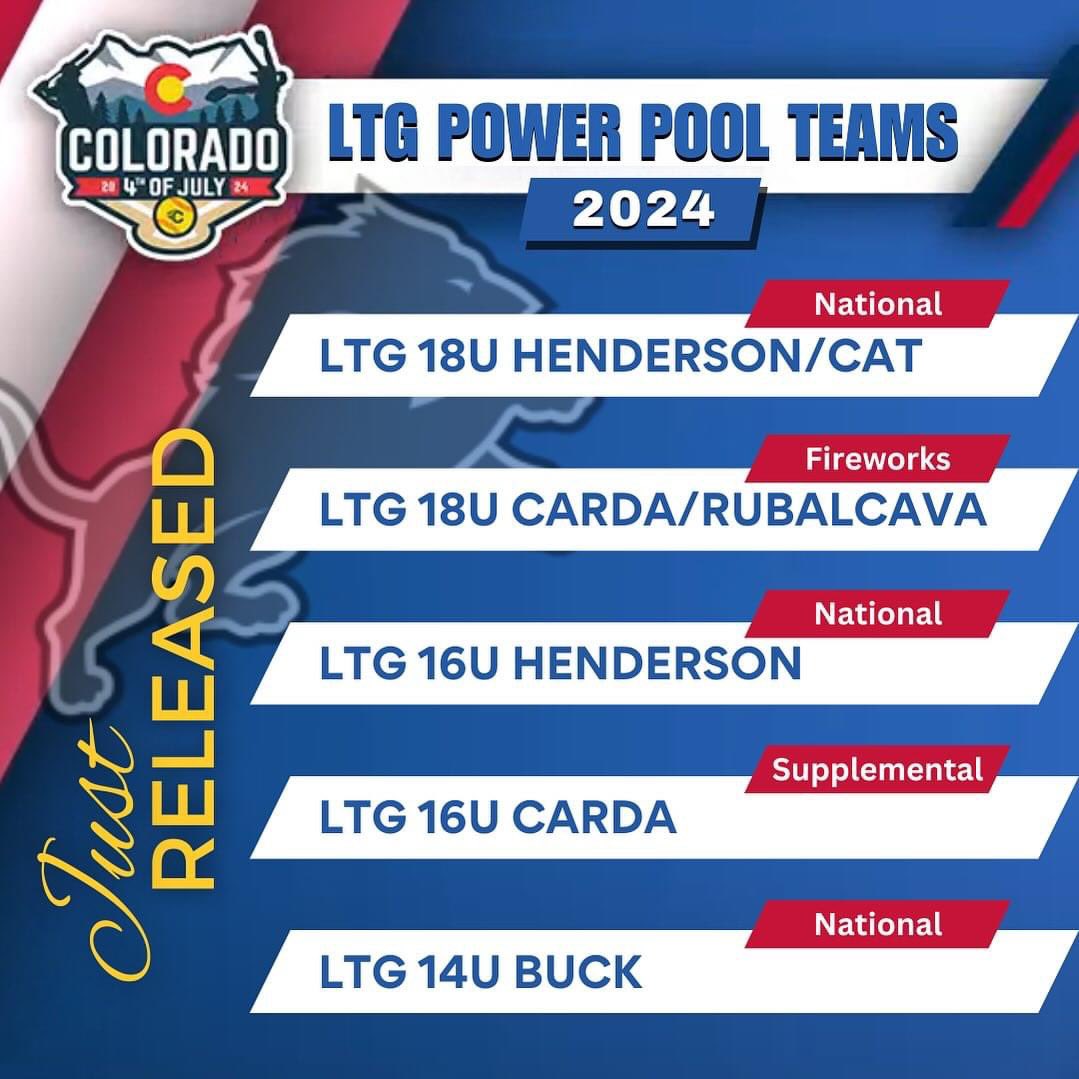 Thrilled to announce that 🦁 LTG Teams have earned a spot in the 2024 Triple Crown Colorado 4th of July Power Pool! This prestigious event promises to be unforgettable, and we can’t wait to let our players perform in front of the colleges. @TCSFastpitch @COSparkFire