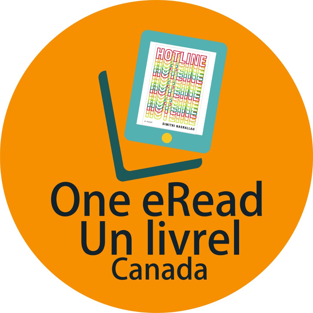 The One eRead Canada national digital book club has begun! This year's eBook is Hotline by Dimitri Nasarallah. Unlimited access to the #eBook and #audiobook with no holds or waitlists is now available from the Libby app from Overdrive, Hoopla, and Cantook Station.