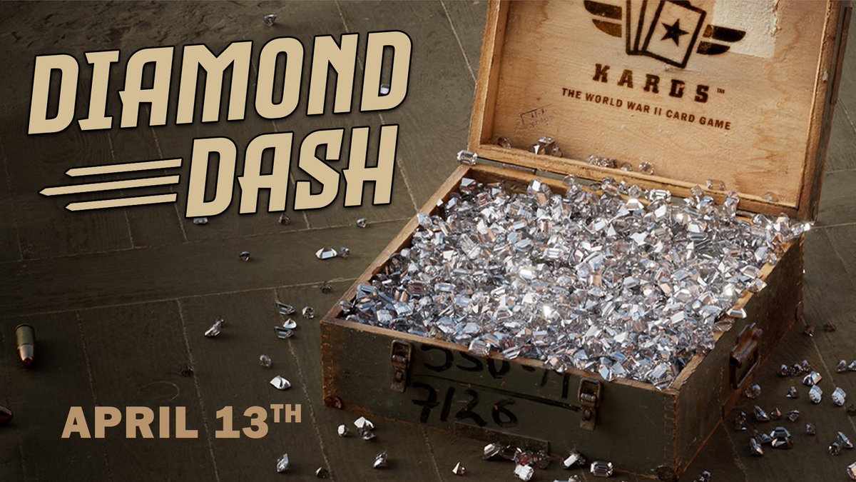 983media's tweet photo. Join the hunt for the diamonds in a @KARDSccg event! 

💎 First place takes home 800 DIAMONDS and a FREE Battle Pass for the month of May! 

🌟 FREE to enter! Starts April 13th @ 1300 GMT 

🔗 REGISTER ON @matcherino https://t.co/IUcqNG44NX https://t.co/0xAkO1AVW0