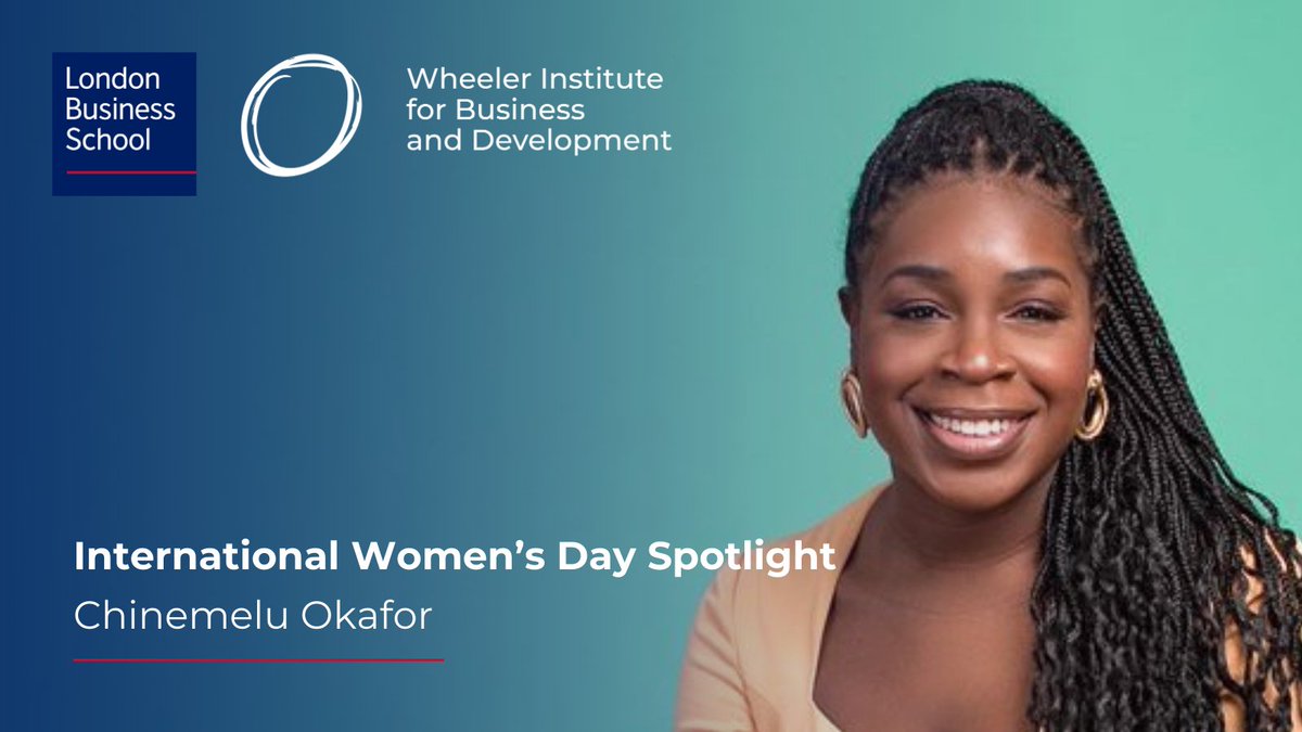 For the final part of our International Women’s Day campaign, we interviewed Chinemelu Okafor, PhD candidate at Harvard University, and research collaborator with the Wheeler Institute: International Women’s Day Spotlight: bit.ly/4aIXMNr #IWD #WomeninBusiness #Research