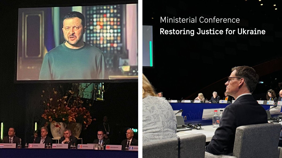 At #RJ4U, 🇸🇪 underscored our efforts aiming to restore justice for Ukrainians & ensure accountability for Russia's war of aggression. Sweden will continue to support 🇺🇦 for as long as it takes. ➡️bit.ly/SE_RestoringJu… ➡️: bit.ly/RestoringJusti…