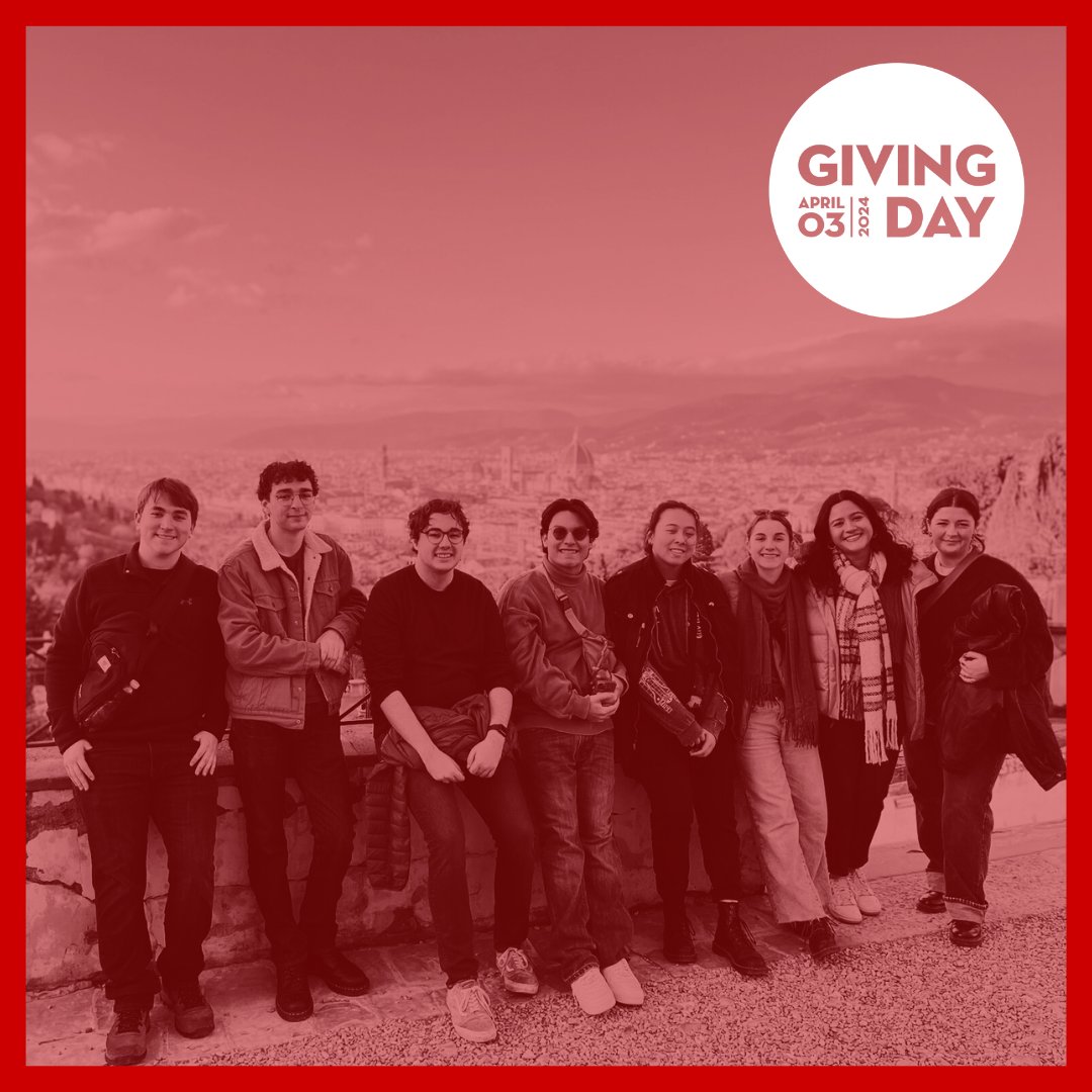 Core students who take CC201 are eligible to go to Florence in January following the end of their course. Visit bit.ly/SupportCore to see what books you can sponsor for a Core student this Giving Day!