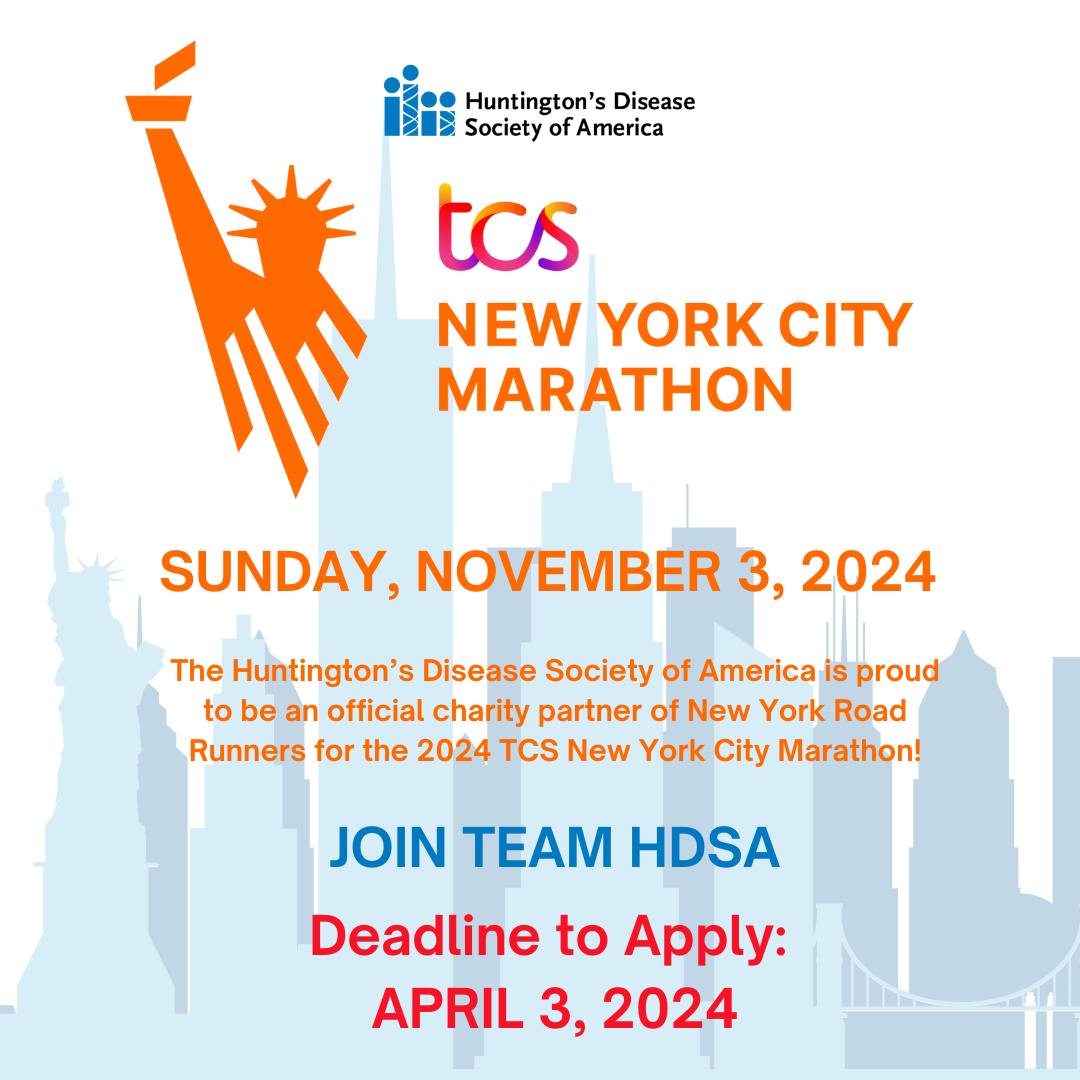 Join us in the 2024 TCS NYC Marathon and become part of Team HDSA. Not only will you conquer those iconic miles, but you'll also raise vital funds for programs assisting families affected by HD. To Learn More, Go To: HDSA/NYCMarathon
