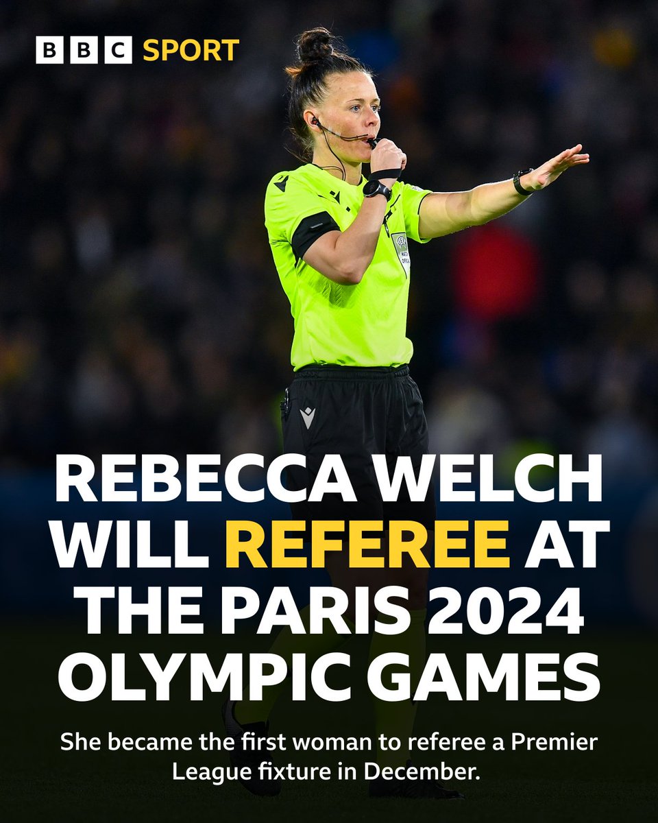 She will be joined by assistants Emily Carney and David Coote. 👏 #BBCFootball #Paris2024