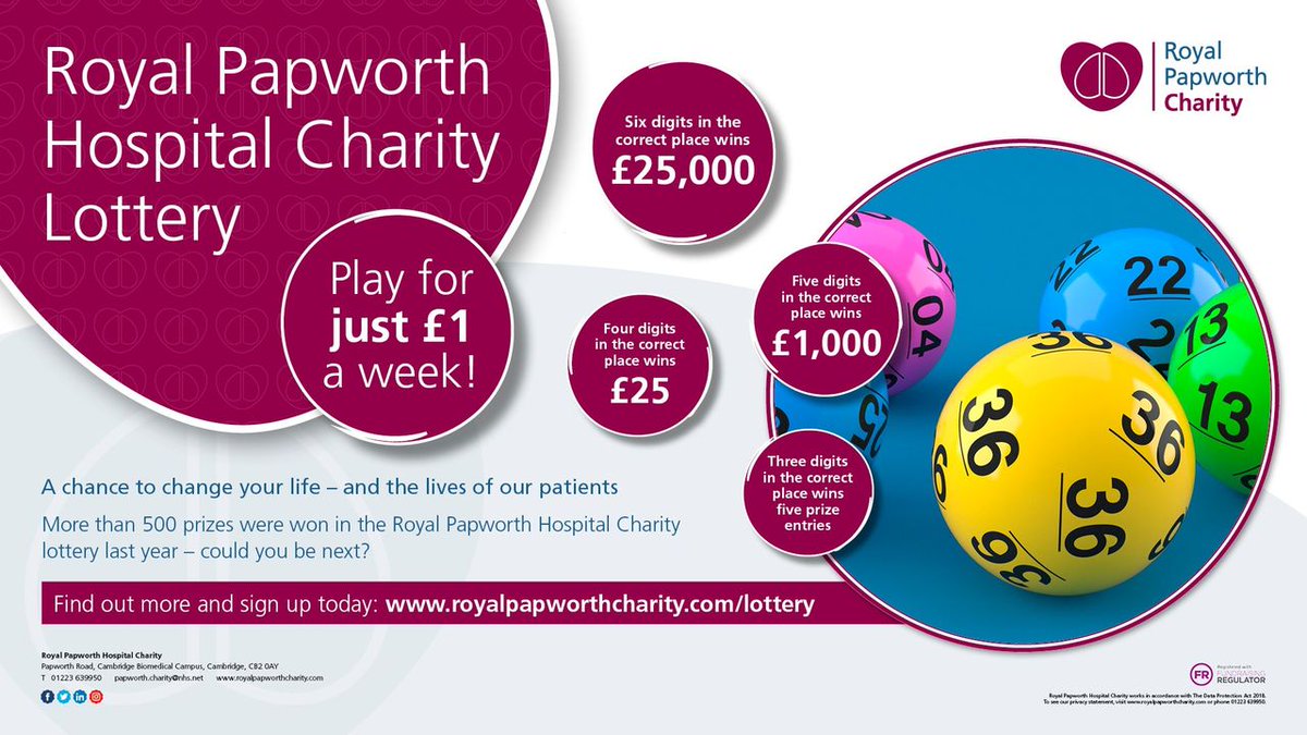 Play our Charity Lottery and be in with a chance of winning up to £25,000 each week! And, with 50p of every £1 going straight into the Hospital’s ground-breaking work, you could be changing the lives of patients too. 💙 Find out more on our website: bit.ly/3ZsyNtc