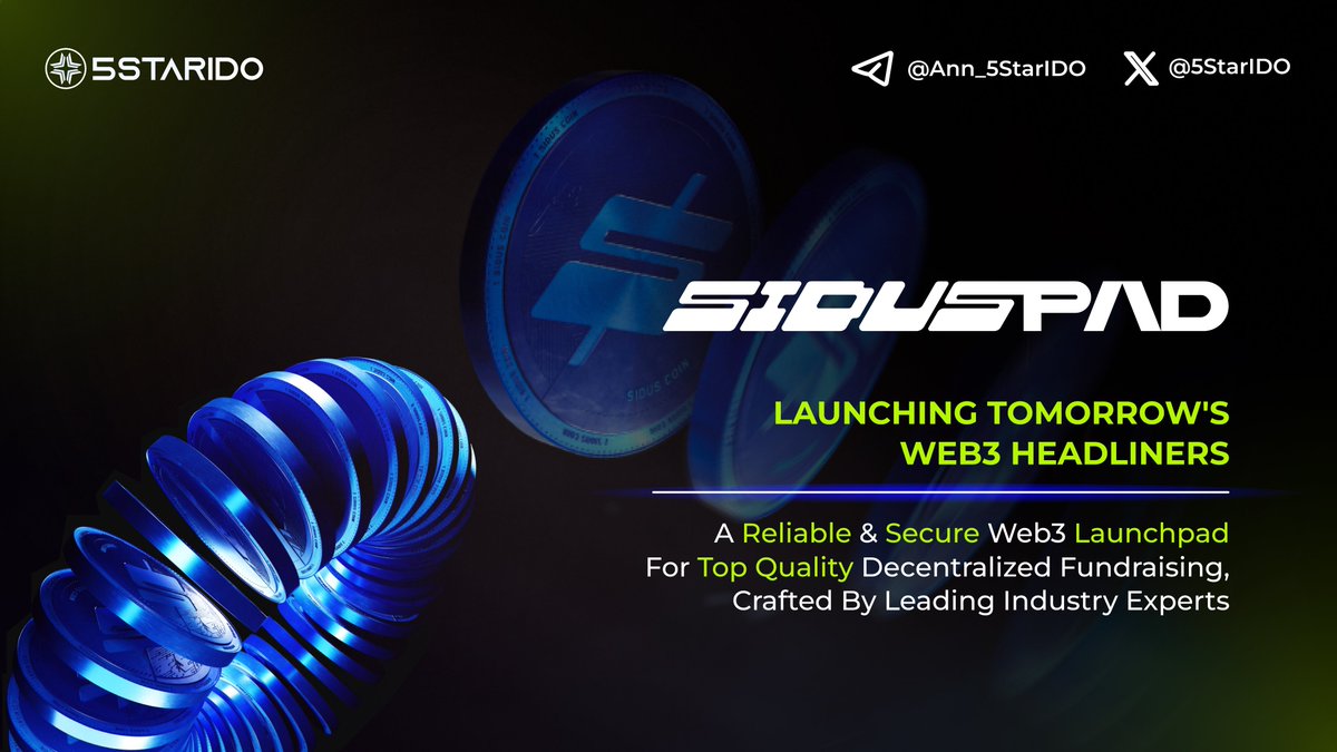 Introducing @siduspad, a legendary launchpad by @galaxy_sidus, designed for early access to exclusive Web3 projects! 🔥 Features: 🟢Access to exclusive Token Sales & Events 🟢SIDUS rewards for Staking 🟢All-in-one platform for managing your investments 🟢A multi-level Referral…