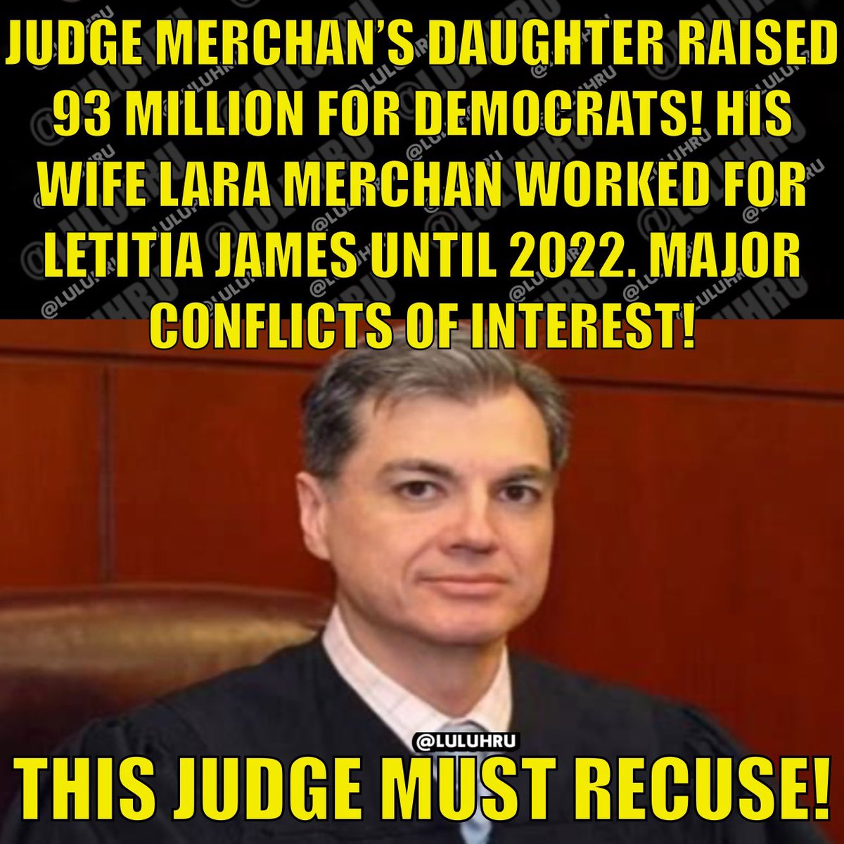 Another corrupt NY judge with major conflicts of interest! Do you think he’ll do the right thing and recuse himself?