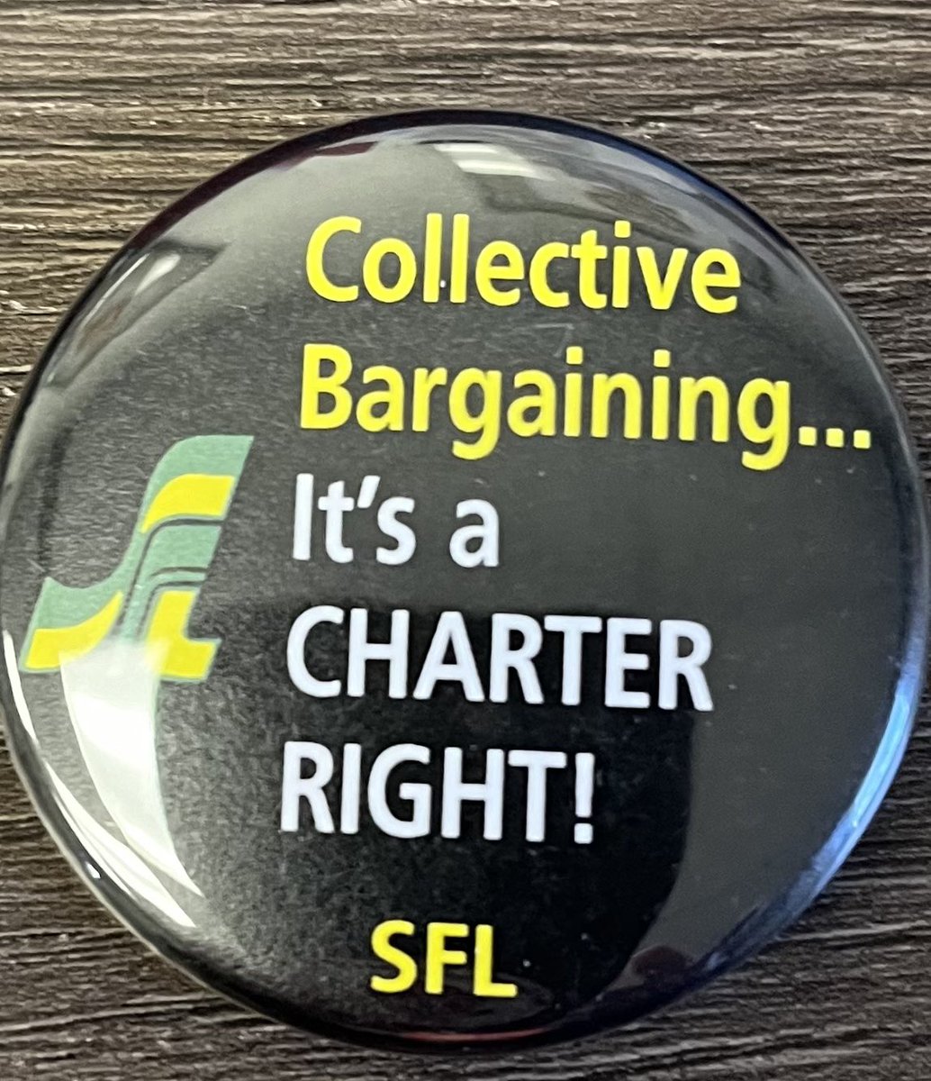 Bargaining is a two way street and it’s a Charter Right! We stand with you! ✊ #WorkerRightsAreCharterRights #Solidarity @SKFedLabour @SaskTeachersFed