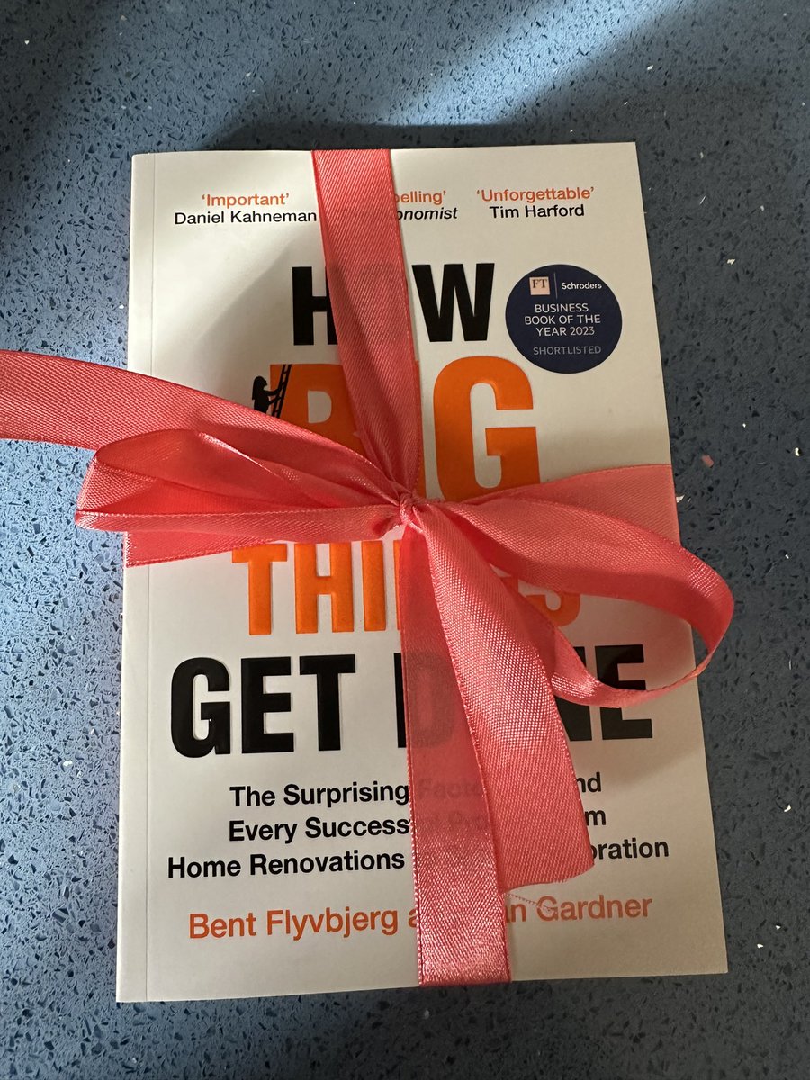 Thanks Bert for the book. Assume you didn’t waste the good ribbon on me! 

Looking forward to finding out how to get big things done! 

#BuildingABetterSwindon!