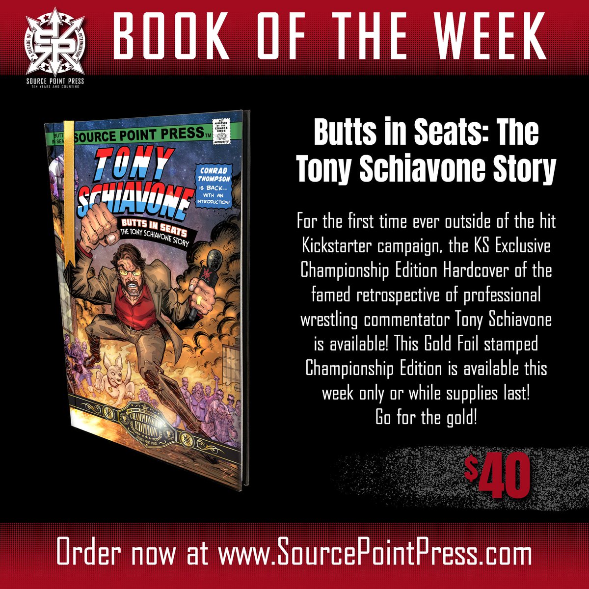 WHOA! @SourcePtPress found a few remaining copies of the limited edition hardcover of BUTTS IN SEATS: THE TONY SCHIAVONE STORY and that they've listed them for sale on the website! This book is TOTALLY OUT OF PRINT, so if you want one, get it now: sourcepointpress.com/products/butts…