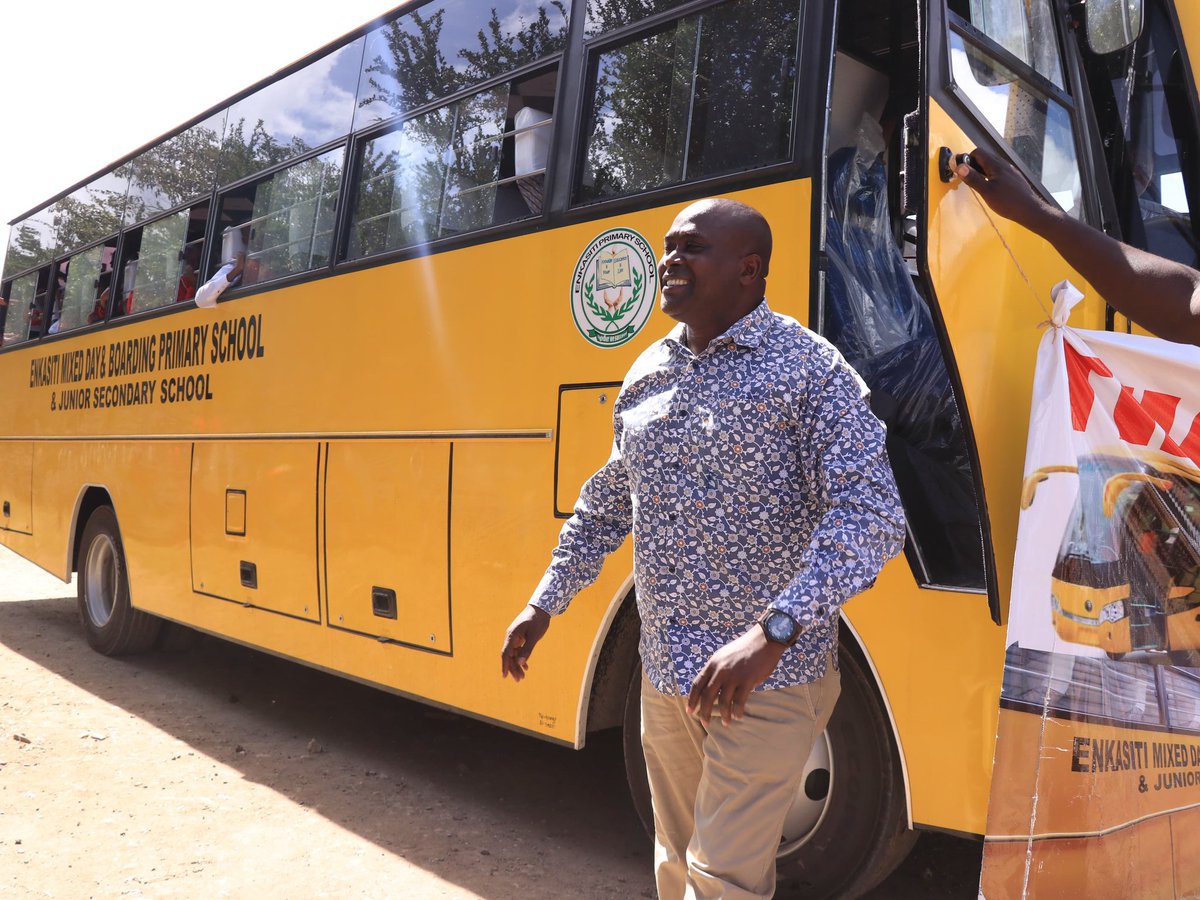 'There can be no keener revelation of a society's soul than the way in which it treats its children.' - Nelson Mandela Earlier today, I delivered a school bus donated by the President, H.E William Samoei Ruto, to Enkasiti Primary and Junior Secondary school in Kitengela ward.