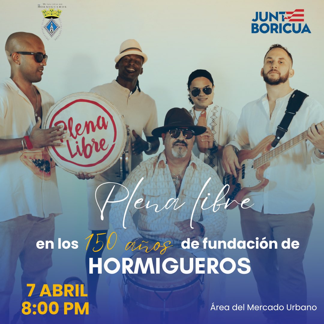 Aries Comunicaciones (@ariescompr) on Twitter photo ¡Plena Libre en Hormigueros! Este próximo domingo a las 8 p.m. ¡Ven a gozar! #PlenaLibre #plena <a href="/PlenaLibre/">Gary Nuñez / Plena Libre</a> ¡Plena Libre en Hormigueros! Este próximo domingo a las 8 p.m. ¡Ven a gozar! #PlenaLibre #plena <a href="/PlenaLibre/">Gary Nuñez / Plena Libre</a>