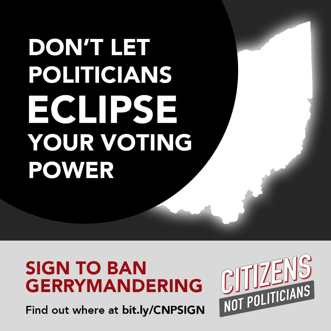 The campaign to remove politicians from #Ohio's redistricting process is doing brilliant work 🔥🔥 They'll be collecting signatures at eclipse events around the state: mobilize.us/citizensnotpol…