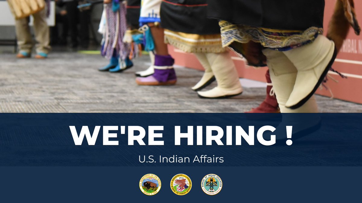 The @BureauIndAffrs is hiring and looking for YOU👀 From realty specialist to fire technician, custodian to law enforcement - there are opportunities for everyone to support our communities 🪶 👇 usajobs.gov/Search/Results… #NativeAmerican #HiringNow