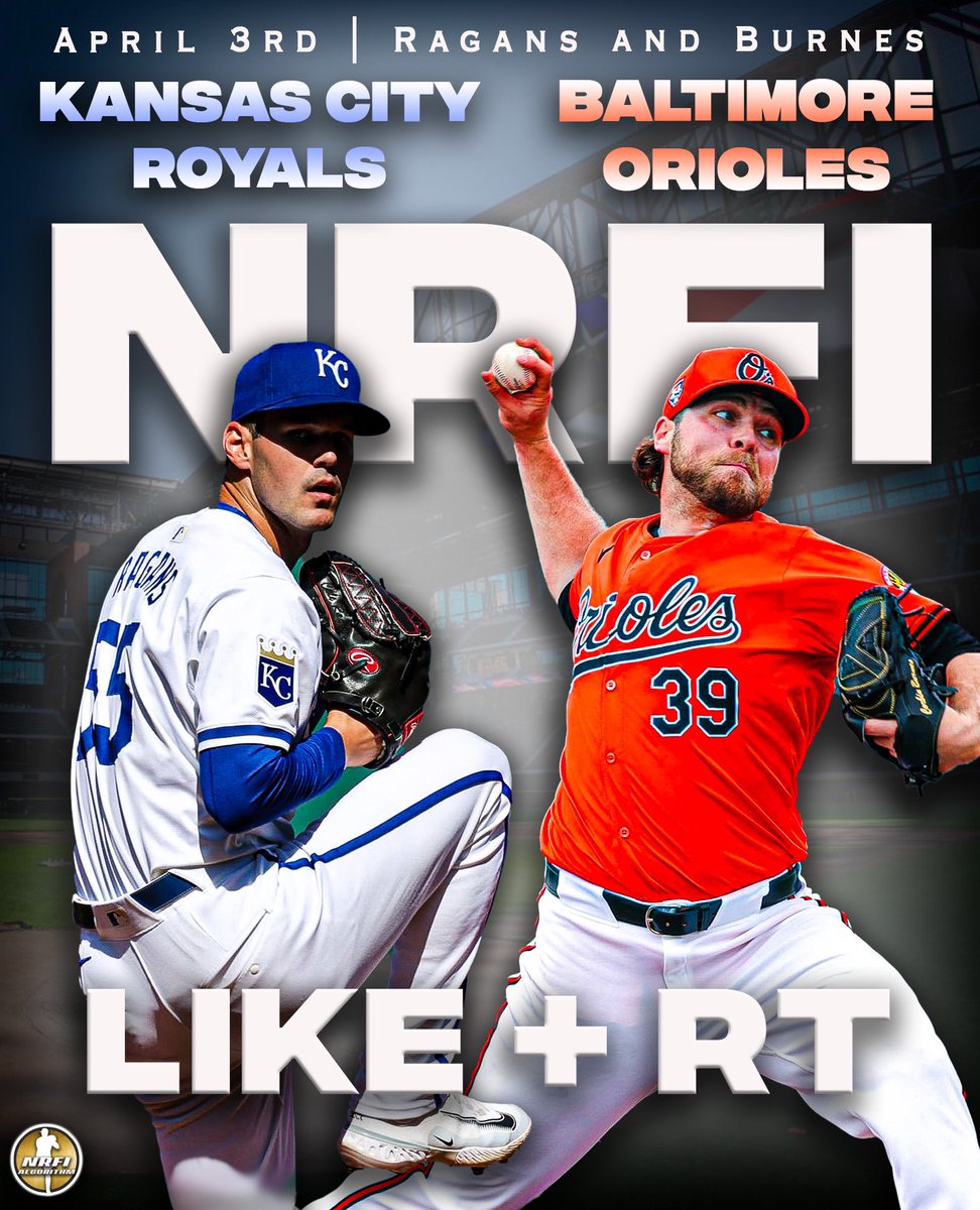 ⬇️April 3rd: FREE NRFI of the day

⚾️ Kansas City Royals vs Baltimore Orioles
🧃 Best odds: (-140) FanDuel
📊 27.80 algorithmic score
69.51% NRFI &amp; 30.49% YRFI probability

1 page NRFI analysis w/ <a href="/OddsJam/">OddsJam.com</a> ⬇️
tinyurl.com/KCRBAL

🍀Like for good-luck, time to cook !!🍀