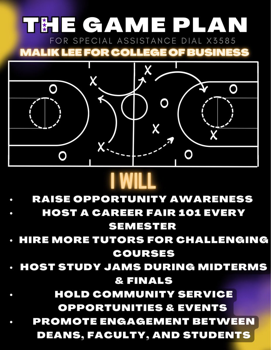 MalikLee03's tweet image. Introducing “The Game Plan” #LetsHOOP #pvelections #RevivingCOB