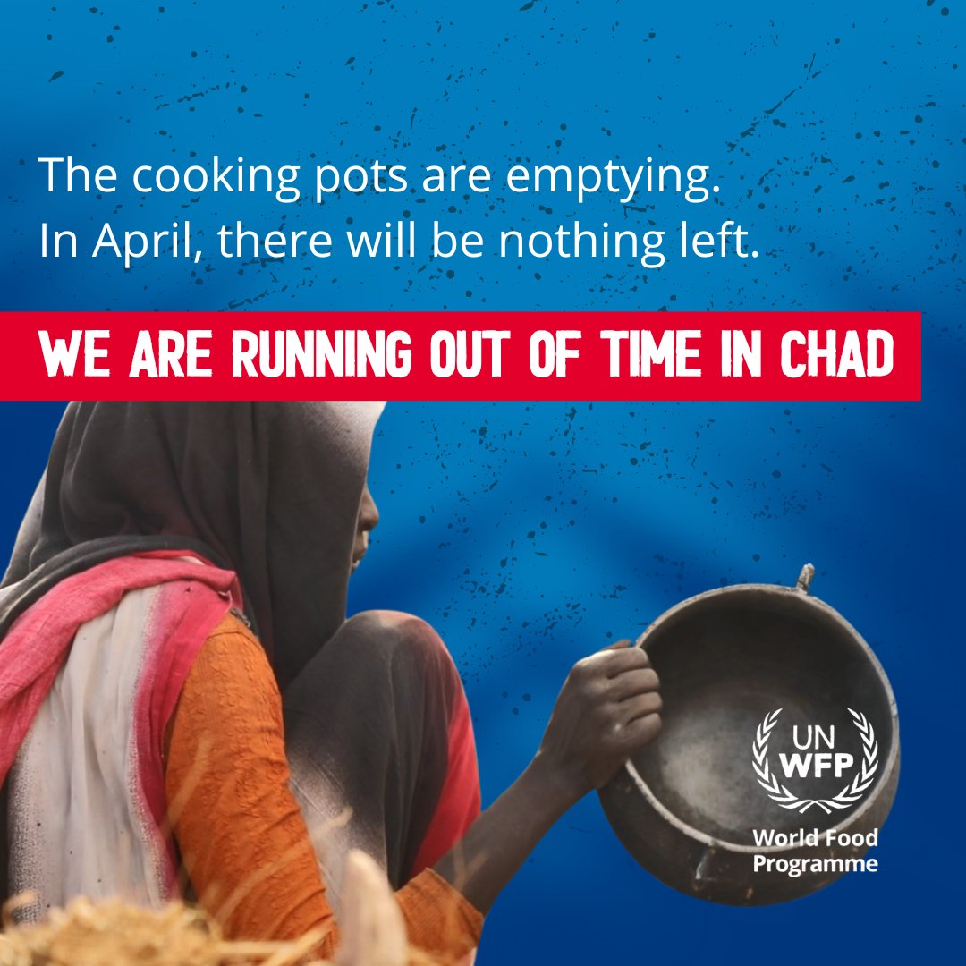 #Chad 🇹🇩 Arriving with little to nothing, they're relying on dwindling humanitarian assistance to survive. wfp.org/news/wfp-races…