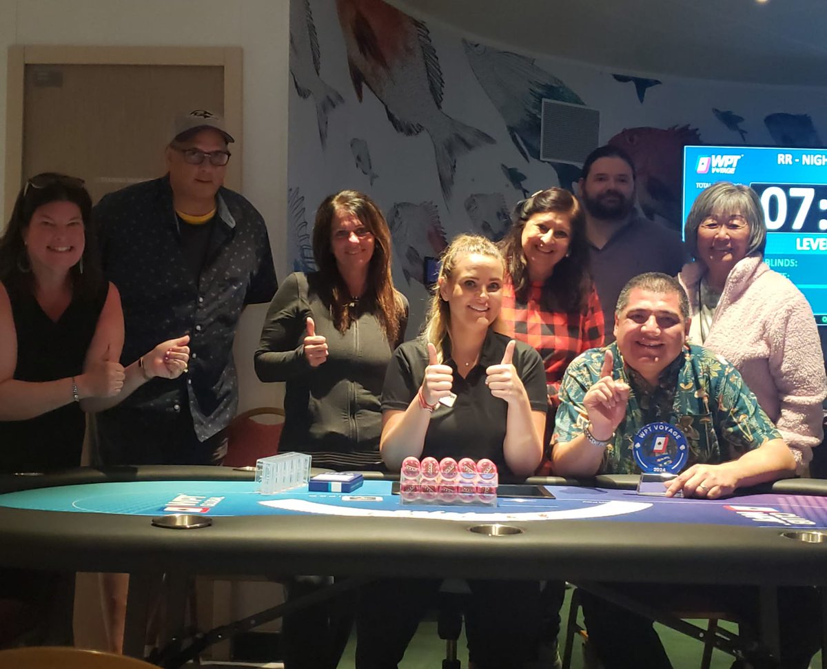 JasonSD22's tweet image. Chopped in the $150 nightly and won $1815. Was chip leader, so got the trophy. My wife was 2nd in chips. Thanks @ClubWPT #WPTVoyage