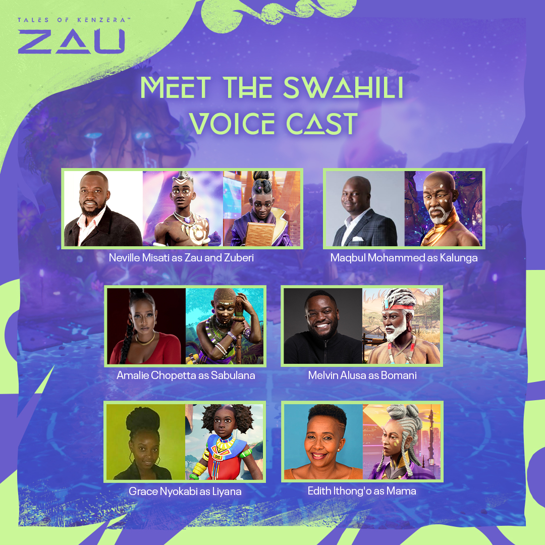 We're thrilled to announce the talented voice cast for Tales of Kenzera: ZAU! ☀️🌙 In addition to English, our game is FULLY voiced in Swahili, bringing this beautiful language to the gaming world for a truly immersive experience! #ZauTheGame