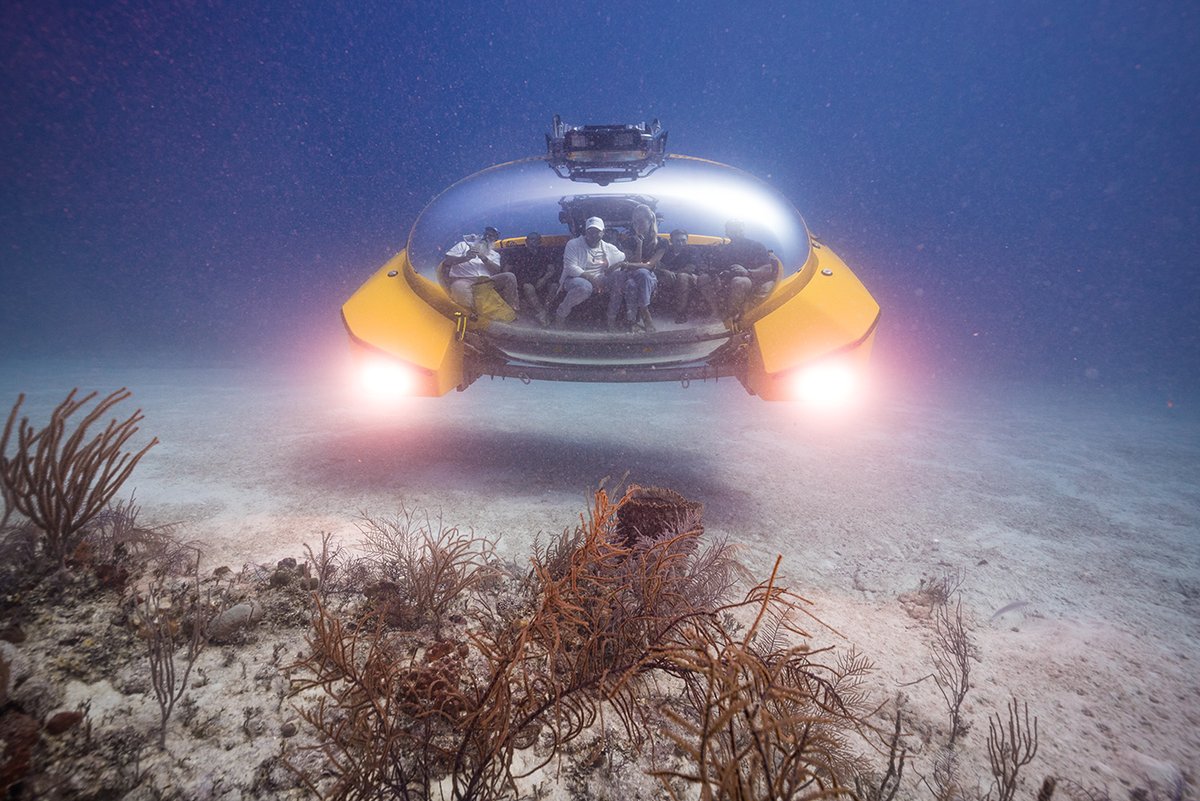 Mega-submarine arrives by air to dive deep from  Scenic Eclipse II bit.ly/4ajhtLE <a href="/ScenicLuxury/">Scenic Luxury Cruises & Tours</a> <a href="/tritonsubs/">@tritonsubs</a> #submarine #expeditions