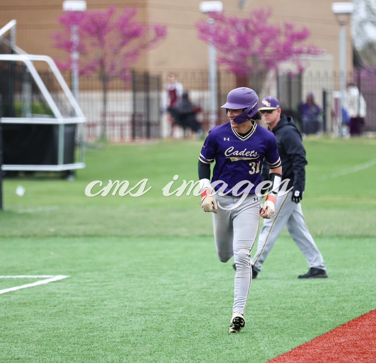 “G.T. stands for Grind Time” CBC sophomore middle infielder, G.T. Taylor (31) celebrates with the Cadet dugout after hitting his 2nd home run of the spring season on Tuesday against MCC rival De Smet Spartans! @CBCHighSchool @cadetbaseball @cbccadets @cbchsbaseball #GT2026 #MCC